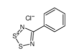 4-phenyl-1,2,3,5-dithiadiazol-1-ium,chloride Structure