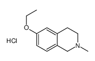 6-ethoxy-2-methyl-1,2,3,4-tetrahydroisoquinolin-2-ium,chloride结构式