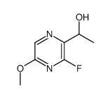 1-(3-Fluoro-5-methoxy-2-pyrazinyl)ethanol结构式