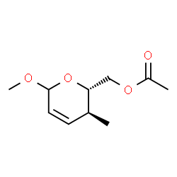 2H-Pyran-2-methanol,3,6-dihydro-6-methoxy-3-methyl-,acetate,(2S,3S)-(9CI) structure