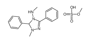 N,1-dimethyl-3,5-diphenyl-1,5-dihydro-1,2,4-triazol-1-ium-4-amine,methyl sulfate Structure