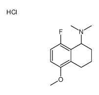 (8-fluoro-5-methoxy-1,2,3,4-tetrahydronaphthalen-1-yl)-dimethylazanium,chloride Structure