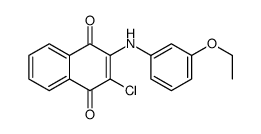 2-chloro-3-(3-ethoxyanilino)naphthalene-1,4-dione Structure