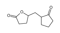 5-[(2-oxocyclopentyl)methyl]oxolan-2-one结构式