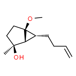 Bicyclo[3.1.0]hexan-2-ol, 6-(3-butenyl)-5-methoxy-2-methyl-, (1R,2S,5S,6R)-rel- (9CI)结构式