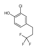 2-chloro-4-(3,3,3-trifluoropropyl)phenol结构式