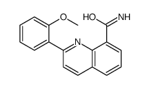 2-(2-methoxyphenyl)quinoline-8-carboxamide结构式