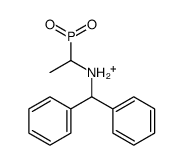 1-(benzhydrylamino)ethyl-hydroxy-oxophosphanium Structure