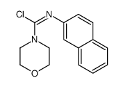 N-naphthalen-2-ylmorpholine-4-carboximidoyl chloride结构式