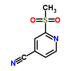 2-(甲基磺酰基)异烟腈结构式