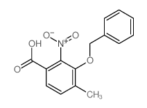 4-methyl-2-nitro-3-phenylmethoxy-benzoic acid结构式