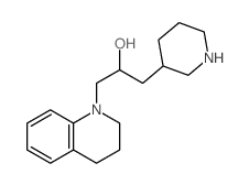 1-(3,4-dihydro-2H-quinolin-1-yl)-3-(3-piperidyl)propan-2-ol结构式