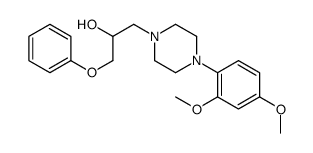 α-(Phenoxymethyl)-4-(2,4-dimethoxyphenyl)-1-piperazineethanol结构式