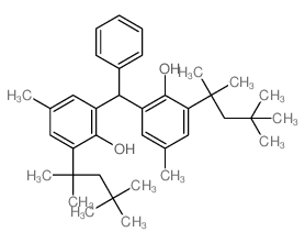 Phenol,2,2'-(phenylmethylene)bis[4-methyl-6-(1,1,3,3-tetramethylbutyl)- Structure