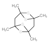 1,3,5,7-Tetramethyl-4,8,9,10-tetrathiatricyclo[5.1.1.1~3,5~]decane structure