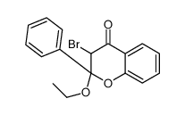 3-bromo-2-ethoxy-2-phenyl-3H-chromen-4-one结构式