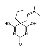 5-(3-Methyl-2-butenyl)-5-propylbarbituric acid结构式