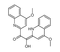 2-hydroxy-1-(4-methoxyquinolin-2-yl)-2-(4-methoxy-1H-quinolin-2-ylidene)ethanone结构式
