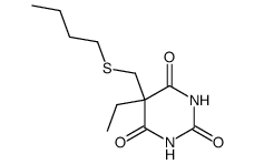 5-(Butylthiomethyl)-5-ethyl-2-sodiooxy-4,6(1H,5H)-pyrimidinedione structure