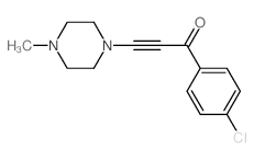 1-(4-Chlorophenyl)-3-(4-methyl-1-piperazinyl)-2-propyn-1-one结构式