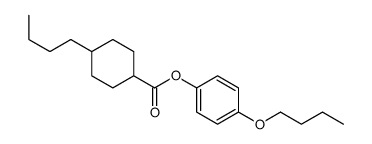 (4-butoxyphenyl) 4-butylcyclohexane-1-carboxylate Structure