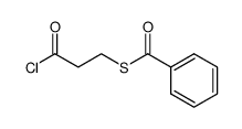 S-benzoyl-3-mercaptopropanoyl chloride Structure
