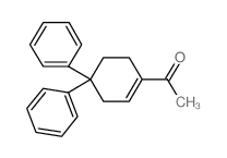 1-(4,4-diphenylcyclohex-1-en-1-yl)ethanone (en)Ethanone, 1-(4,4-diphenyl-1-cyclohexen-1-yl)- (en) Structure