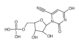 [(2R,3S,4R,5R)-5-(6-cyano-2,4-dioxopyrimidin-1-yl)-3,4-dihydroxyoxolan-2-yl]methyl dihydrogen phosphate结构式