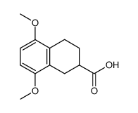 5,8-dimethoxy-1,2,3,4-tetrahydro-2-naphthalenecarboxylic acid结构式