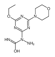 1-amino-1-(4-ethoxy-6-morpholin-4-yl-1,3,5-triazin-2-yl)urea Structure