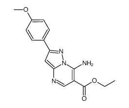 ethyl 7-amino-2-(4-methoxyphenyl)pyrazolo[1,5-a]pyrimidine-6-carboxylate Structure