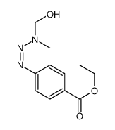 1-(4-carbethoxyphenyl)-3-hydroxymethyl-3-methyltriazene structure