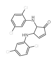 2-Cyclopenten-1-one,4,5-bis[(2,5-dichlorophenyl)amino]- Structure