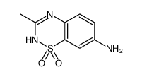 3-methyl-1,1-dioxo-4H-1λ6,2,4-benzothiadiazin-7-amine结构式
