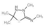 Methanamine,N-(3,5,5-trimethyl-1,3,4-thiadiazolidin-2-ylidene)-结构式