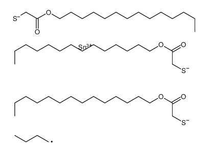 tritetradecyl 2,2',2''-[(butylstannylidyne)tris(thio)]triacetate结构式