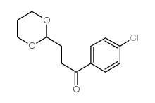 4'-CHLORO-3-(1,3-DIOXAN-2-YL)PROPIOPHENONE结构式