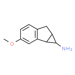 Cycloprop[a]inden-1-amine, 1,1a,6,6a-tetrahydro-3-methoxy- (9CI) Structure