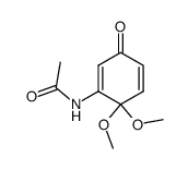 N-(6',6'-dimethoxy-3'-oxocyclohexa-1',4'-dienyl)acetamide结构式