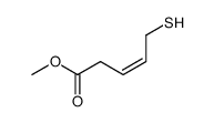 Methyl (Z)-5-Mercapto-3-pentenoate Structure