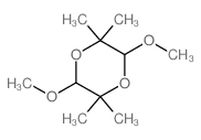 3,6-dimethoxy-2,2,5,5-tetramethyl-1,4-dioxane结构式