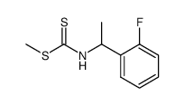 methyl (1-(2-fluorophenyl)ethyl)carbamodithioate结构式