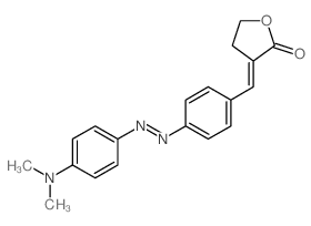 3-[[4-(4-dimethylaminophenyl)diazenylphenyl]methylidene]oxolan-2-one Structure