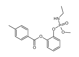 2-(((ethylamino)(methoxy)phosphoryl)oxy)phenyl 4-methylbenzoate结构式