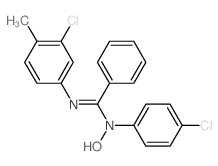 Benzenecarboximidamide,N'-(3-chloro-4-methylphenyl)-N-(4-chlorophenyl)-N-hydroxy- structure
