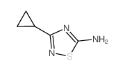 3-Cyclopropyl-1,2,4-thiadiazol-5-amine结构式