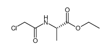 (S)-N-(2-chloroethanoyl)ethyl alanate Structure