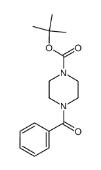 1-Piperazinecarboxylic acid, 4-benzoyl-, 1,1-dimethylethyl ester结构式