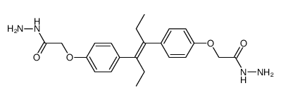 (E)-2,2'-((hex-3-ene-3,4-diylbis(4,1-phenylene))bis(oxy))di(acetohydrazide)结构式