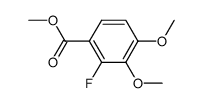 2-fluoro-3,4-dimethoxy-benzoic acid methyl ester结构式